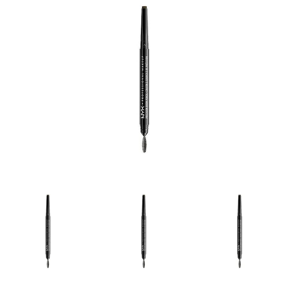NYX PROFESSIONAL MAKEUP Precision Eyebrow Pencil, Espresso (Pack of 4)