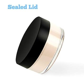 Kalevel Empty Makeup Powder Container 50ml with Puff Loose F