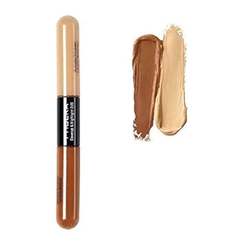 AQUAPURITY PHOERA® Sculpt & Highlight Concealer Contour Foundation Oil Control Face Contour Dual Face Shadow Repair Make Up (102 ALMOND/LIGHT)