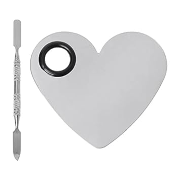 Nunobob 2 Pack Makeup Palette,Stainless Steel Cosmetic Mixin