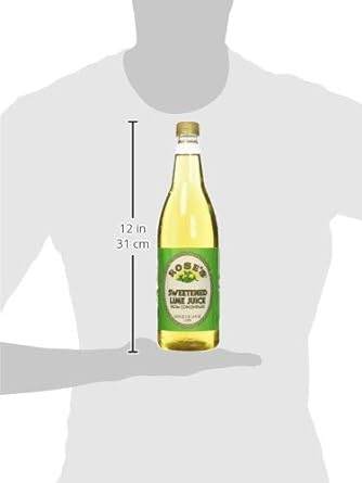 Rose’s Sweetened Lime Juice, 1 Liter (33.8 Fluid Ounces) Plastic Bottl