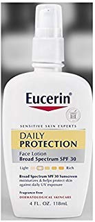 Eucerin Daily Protection Broad Spectrum SPF 30 Moisturizing Face Lotion 4  Per Bottle (2 Bottles)