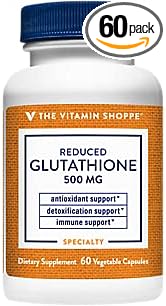The Vitamin Shoppe Reduced Gluthathione 500Mg, Antioxidant S