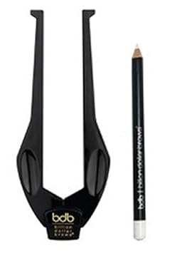 Billion Dollar Brows 2-Piece Brow Buddy Contour Stencil Microblading Kit for Symmetrical Eyebrows, Black