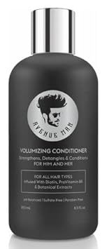 Avenue Man Volumizing Conditioner (11.8 ) - Hair Products For Men - Volumizing and Hydrating Conditioner with Herbal Extracts - Made in the USA
