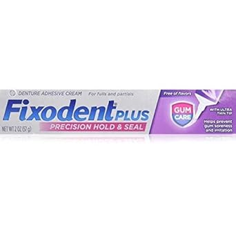 Fixodent Plus Denture Adhesive Cream, Superior Hold, 2 , (Pack of 5) Image May Vary