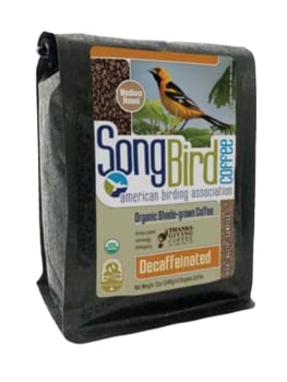 Thanksgiving Coffee "SongBird Organic Decaf" Medium Roasted Organic Shade Grown Whole Bean Coffee -  Bag