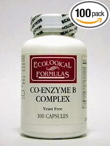 Ecological Formulas - Co-Enzyme B Complex 100 caps [Health and Beauty]