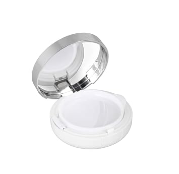 JQYXSS Make-up Powder Container Air Cushion Foundation BB Cream BoxLuxurious White gold edge Lids Portable Air Cushion