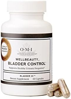 Omi Wellbeauty Bladder Control, Clinically Proven To Support Urinary Frequency, Reduce Bathroom Visits, 60 Veggie Capsul