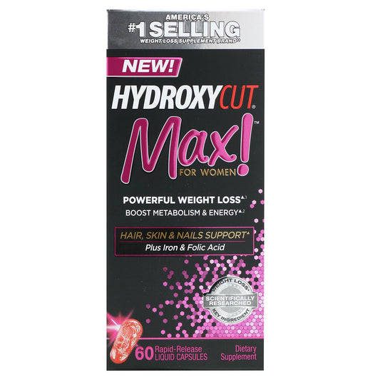 Hydroxycut, Max! For Women, Rapid-Release Liquid Capsules