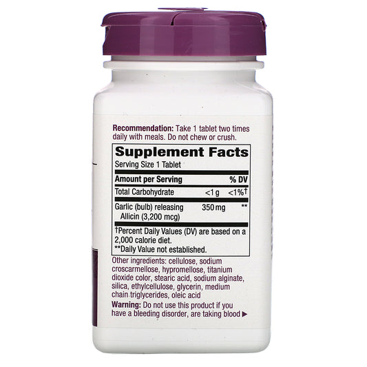 Nature's Way, Garlicin Cardio, 350 mg, Vegan Tablets