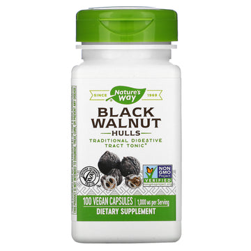 Nature's Way, Black Walnut Hulls, 500 mg, Vegan Capsules