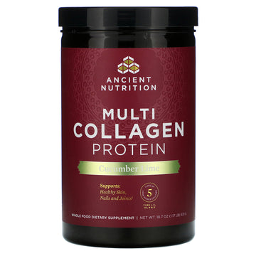 Dr. Axe / Ancient Nutrition, Multi Collagen Protein, Cucumber Lime