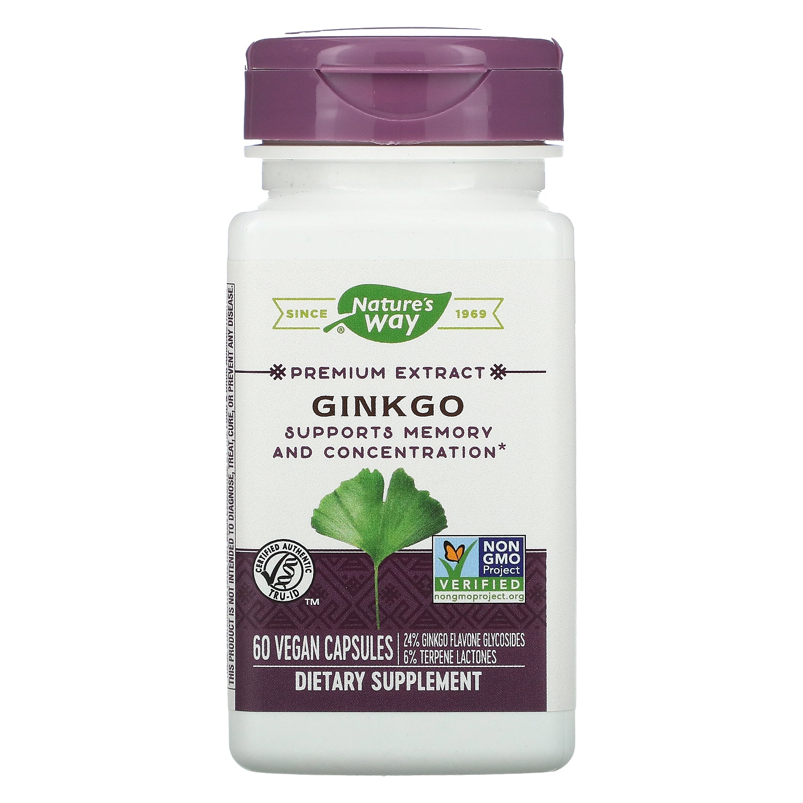 Nature's Way, Premium Blend, Ginkgo, Vegan Capsules