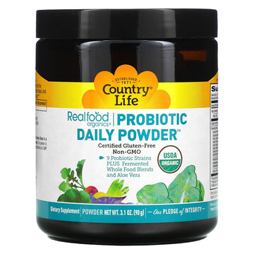 Country Life, Realfood Organics, Probiotic Daily Powder