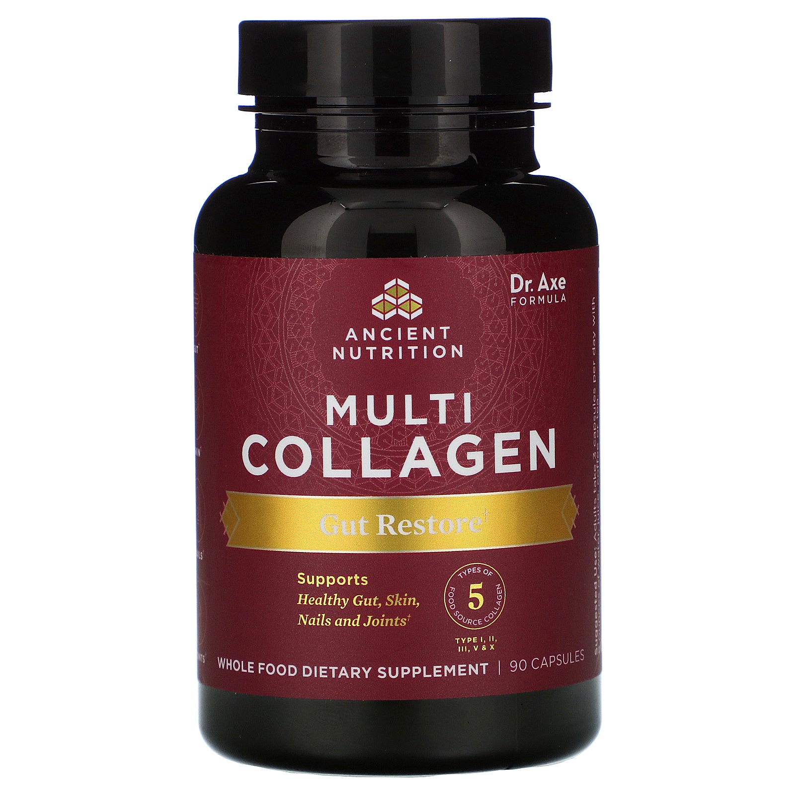 Dr. Axe / Ancient Nutrition, Multi Collagen, Gut Restore