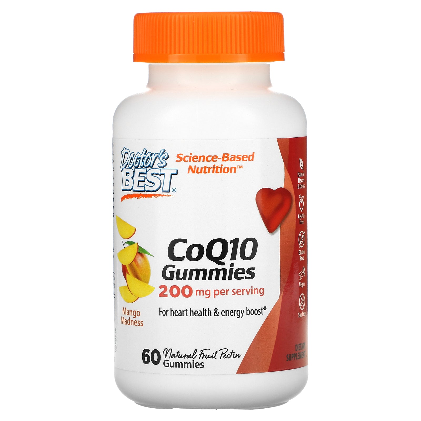Doctor'S Best, Coq10 Gummies, Mango Madness, 100 Mg  Gummies