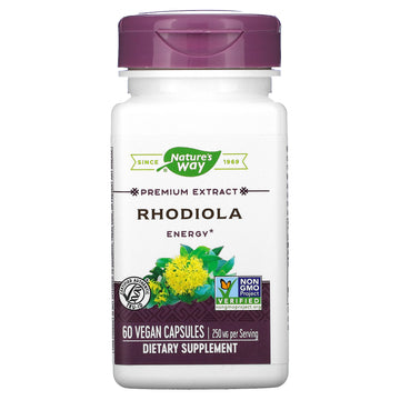 Nature's Way, Rhodiola, 250 mg, Vegan Capsules