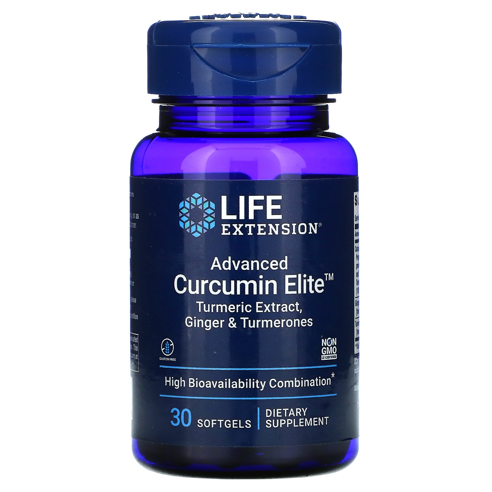 Life Extension, Advanced Curcumin Elite, Turmeric Extract, Ginger & Turmerones Softgels