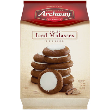 Archway Cookies, Iced Molasses Classic Soft