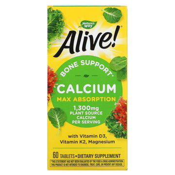 Nature's Way, Alive!, Calcium, Max Absorption, 325 mg