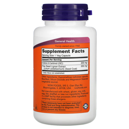 Now Foods, Indole-3-Carbinol, 200 Mg Veg Capsules