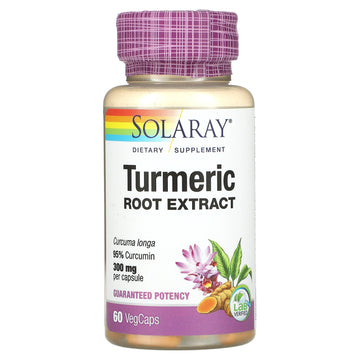 Solaray, Turmeric Root Extract, 300 mg VegCaps