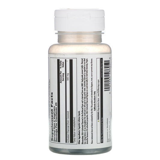 KAL, Charcoal Activated, 280 mg VegCaps