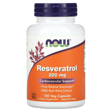 Now Foods, Resveratrol, 200 Mg Veg Capsules