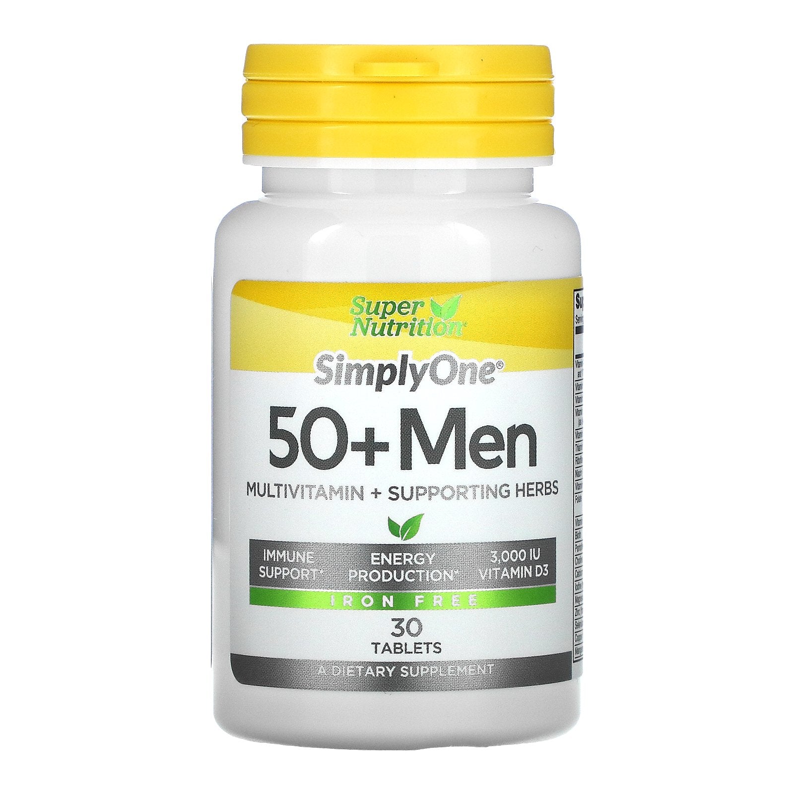 Super Nutrition, Simplyone, 50+ Men,Tablets