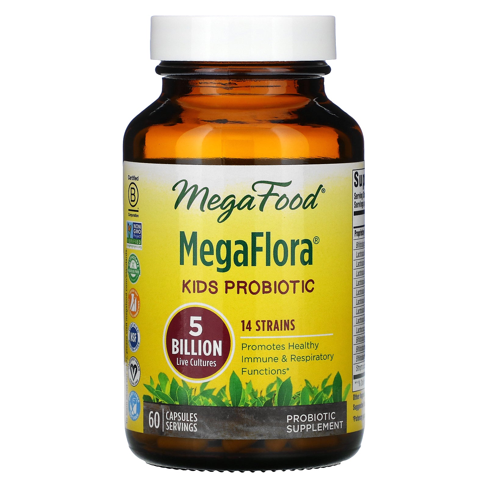 MegaFood, Kids Probiotic, MegaFlora, 5 Billion CFU