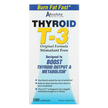 Absolute Nutrition, Thyroid T-3, Original Formula, Capsules