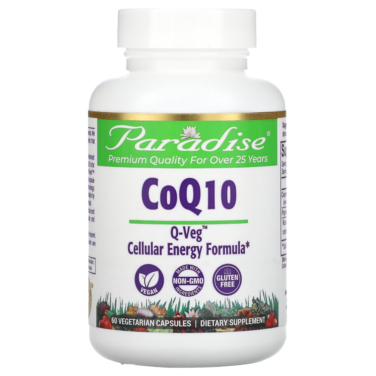Paradise Herbs, Coq10 Vegetarian Capsules