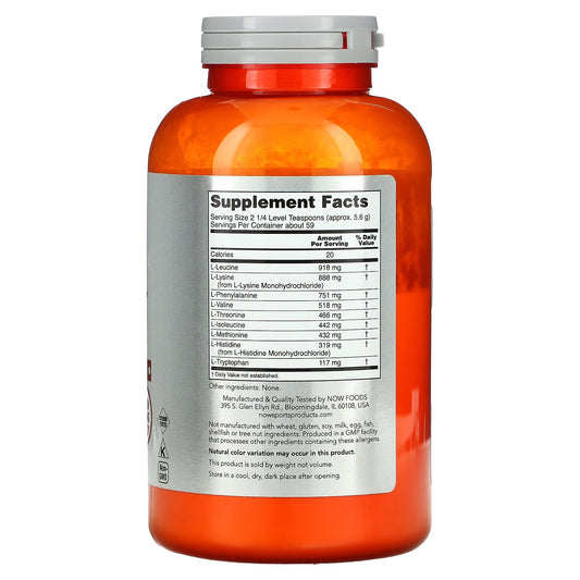 NOW Foods, Sports, Amino-9 Essentials Powder