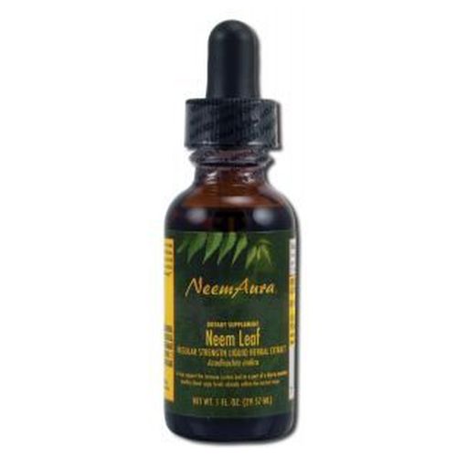 Neem Leaf Extract Organic, With/ALC1 Oz By Neemaura