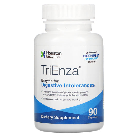 Houston Enzymes, TriEnza, Enzyme For Digestive Intolerances Capsules