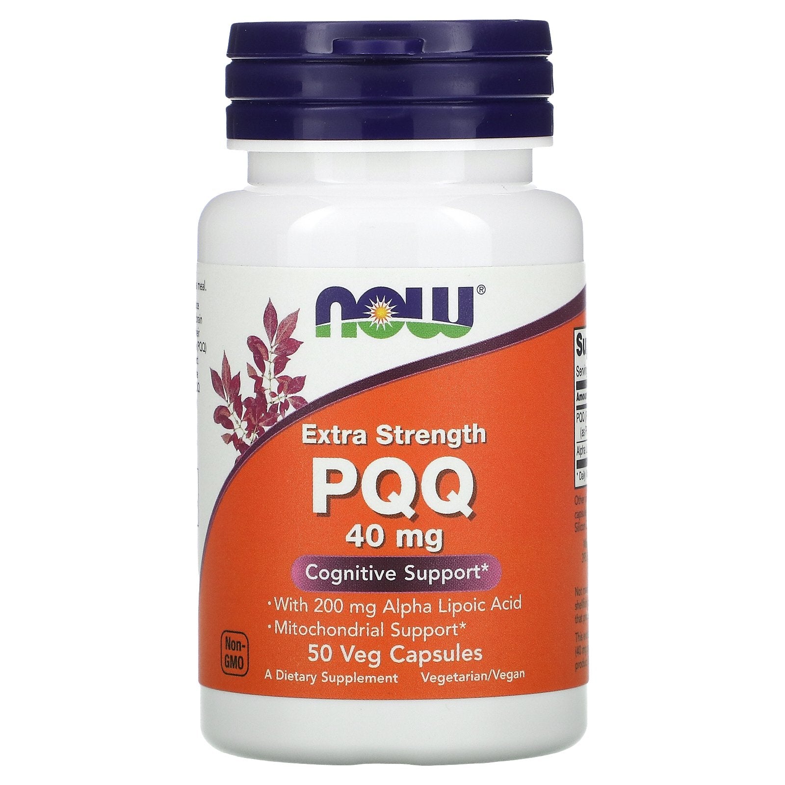 NOW Foods, Extra Strength PQQ, 40 mg Veg Capsules