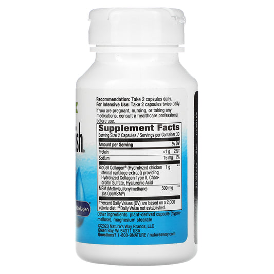 Nature'S Way, Hydraplenish, Patented Biocell Collagen With Optimsm