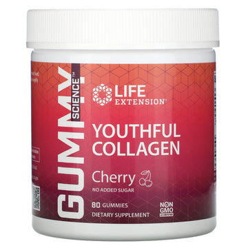 Life Extension, Youthful Collagen, Cherry,Gummies