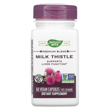 Nature's Way, Premium Blend Milk Thistle, Vegan Capsules