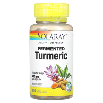 Solaray, Fermented Turmeric, 425 mg VegCaps