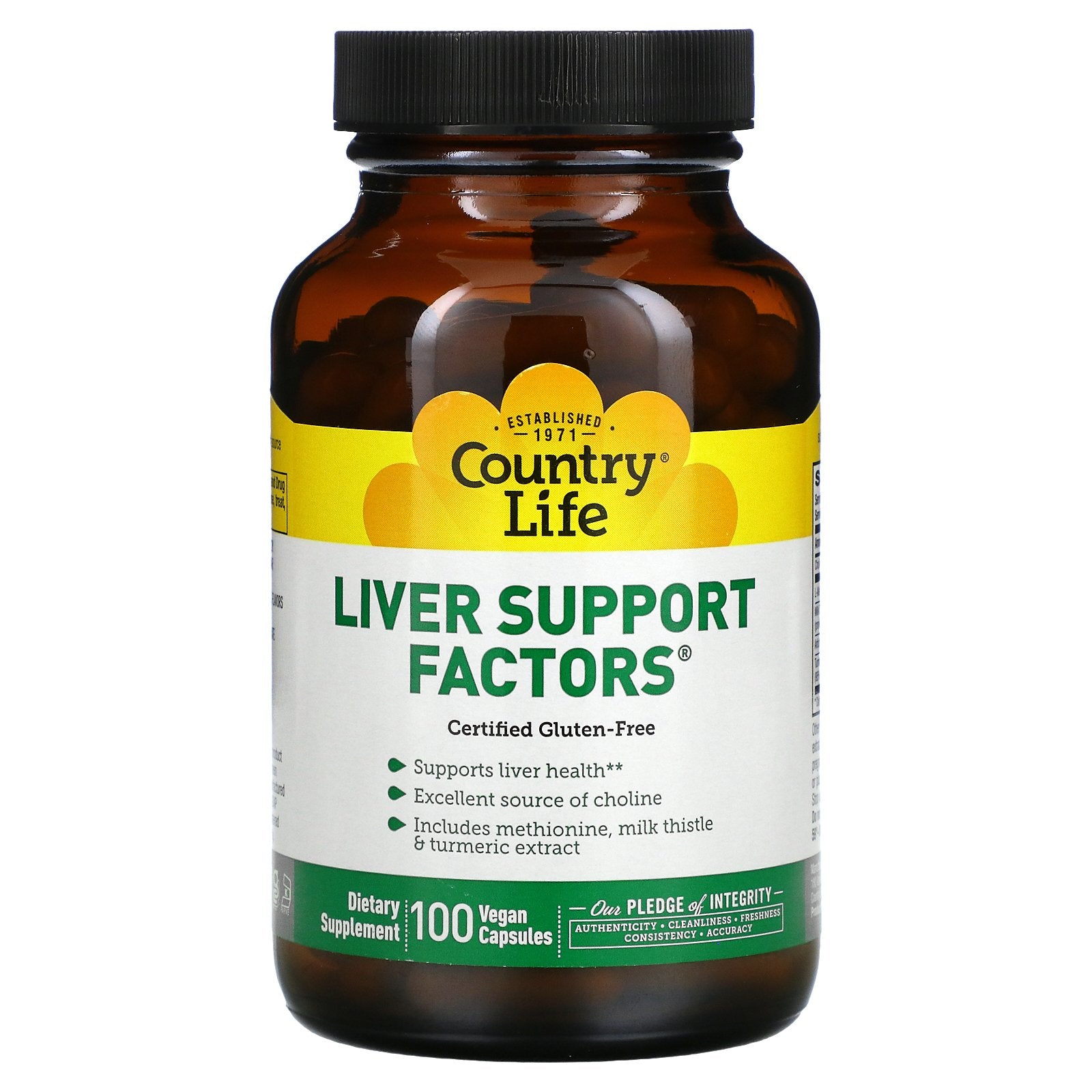 Country Life, Liver Support Factors Vegan Capsules