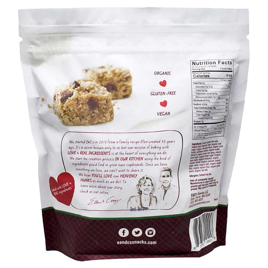 E&C's Heavenly Hunks Organic Oatmeal Dark Chocolate Cookies