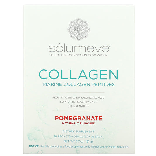 Solumeve, Collagen Peptides Plus Vitamin C & Hyaluronic Acid,  30 Packets, 0.19 oz (5.37 g) Each