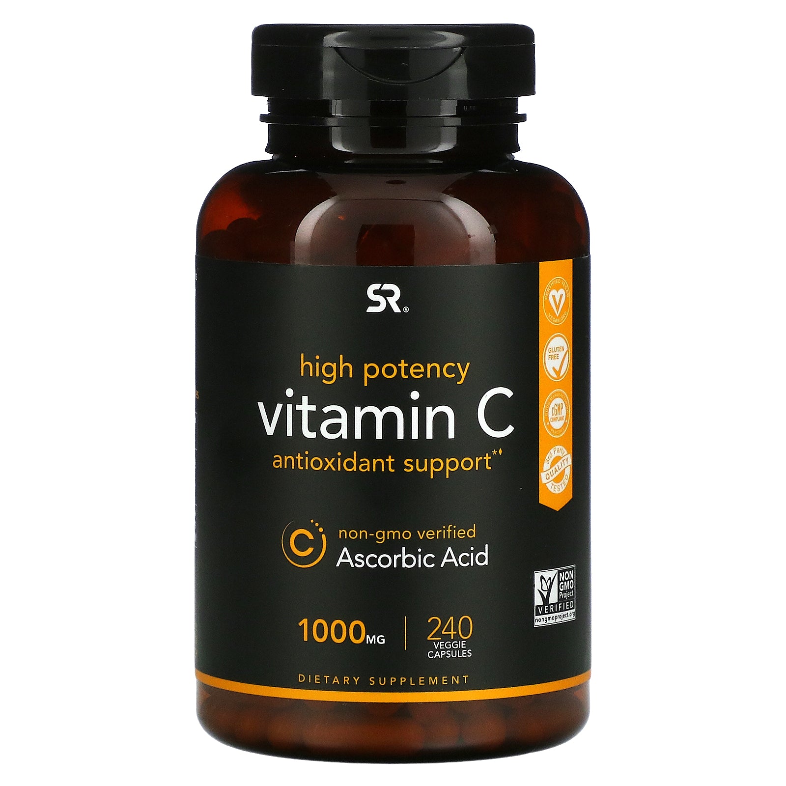 Sports Research, High Potency Vitamin C, 1,000 Mg Veggie Capsules
