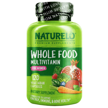 NATURELO, Whole Food Multivitamin for Women, Vegetarian Capsules