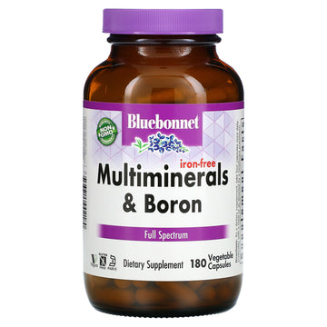 Bluebonnet Nutrition, Multiminerals & Boron, Iron-Free