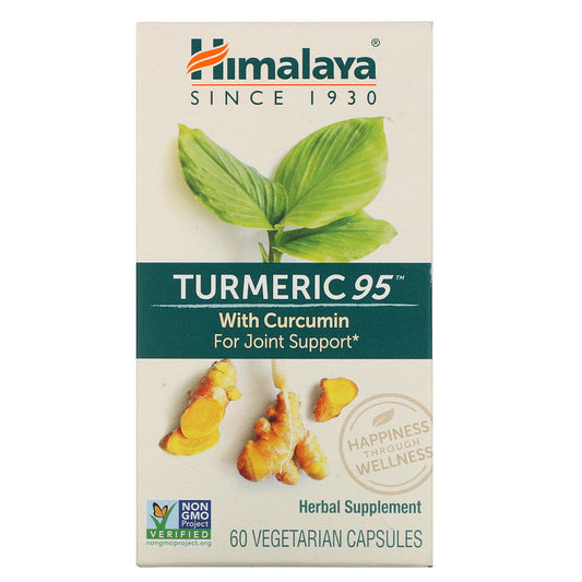 Himalaya, Turmeric 95 with Curcumin Vegetarian Capsules