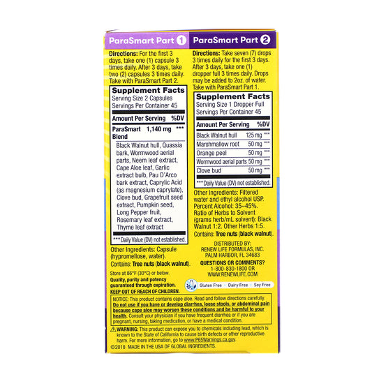 Renew Life, ParaSmart, 15-Day Targeted Cleanse, 2-Part